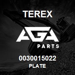0030015022 Terex PLATE | AGA Parts