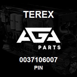 0037106007 Terex PIN | AGA Parts
