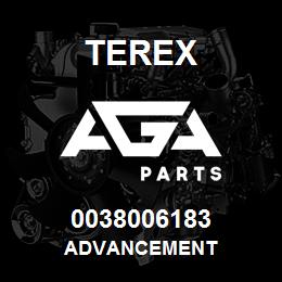 0038006183 Terex ADVANCEMENT | AGA Parts