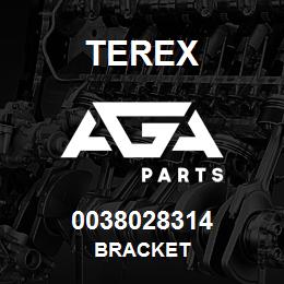 0038028314 Terex BRACKET | AGA Parts