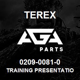 0209-0081-0 Terex TRAINING PRESENTATION CDR-ENG | AGA Parts