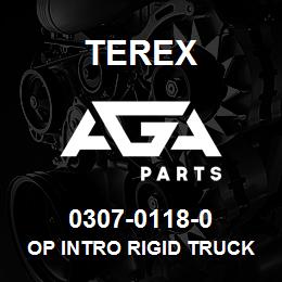 0307-0118-0 Terex OP INTRO RIGID TRUCK VHS ENG | AGA Parts