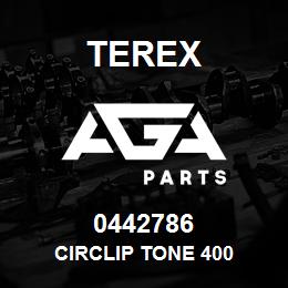 0442786 Terex CIRCLIP TONE 400 | AGA Parts