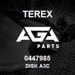 0447985 Terex DISK A3C | AGA Parts