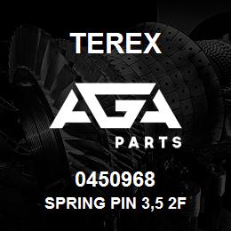 0450968 Terex SPRING PIN 3,5 2F | AGA Parts