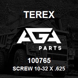 100765 Terex SCREW 10-32 X .625 | AGA Parts