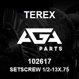 102617 Terex SETSCREW 1/2-13X.75 | AGA Parts