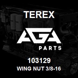 103129 Terex WING NUT 3/8-16 | AGA Parts