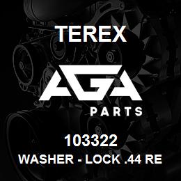 103322 Terex WASHER - LOCK .44 REGULAR | AGA Parts