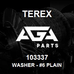 103337 Terex WASHER - #6 PLAIN | AGA Parts