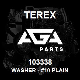 103338 Terex WASHER - #10 PLAIN | AGA Parts