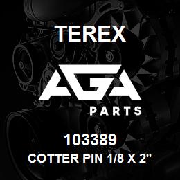 103389 Terex COTTER PIN 1/8 X 2'' LG | AGA Parts