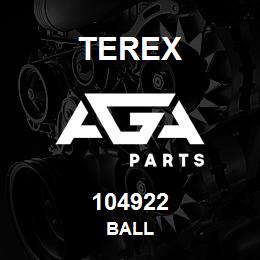 104922 Terex BALL | AGA Parts