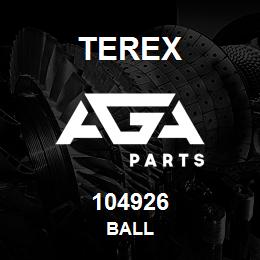 104926 Terex BALL | AGA Parts