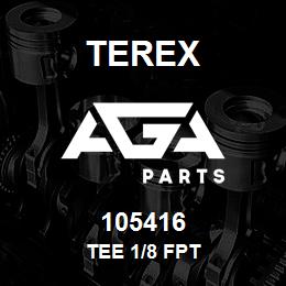 105416 Terex TEE 1/8 FPT | AGA Parts
