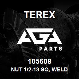 105608 Terex NUT 1/2-13 SQ, WELD | AGA Parts
