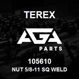 105610 Terex NUT 5/8-11 SQ WELD | AGA Parts