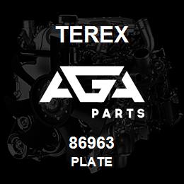 86963 Terex PLATE | AGA Parts