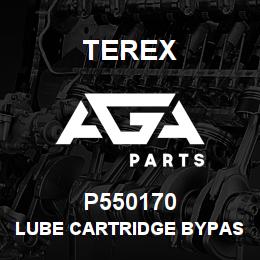 P550170 Terex LUBE CARTRIDGE BYPASS | AGA Parts