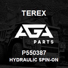 P550387 Terex HYDRAULIC SPIN-ON | AGA Parts