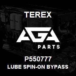 P550777 Terex LUBE SPIN-ON BYPASS | AGA Parts