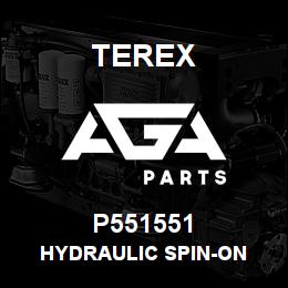 P551551 Terex HYDRAULIC SPIN-ON | AGA Parts