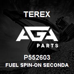 P552603 Terex FUEL SPIN-ON SECONDARY | AGA Parts