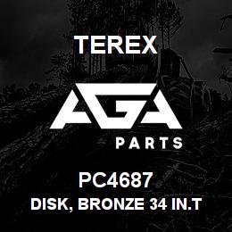 PC4687 Terex DISK, BRONZE 34 IN.T TH | AGA Parts