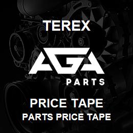 PRICE TAPE Terex PARTS PRICE TAPE | AGA Parts