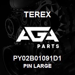 PY02B01091D1 Terex PIN LARGE | AGA Parts