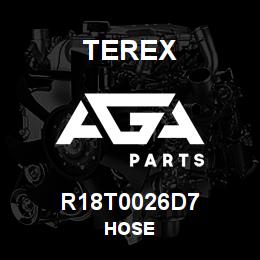 R18T0026D7 Terex HOSE | AGA Parts