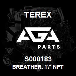S000183 Terex BREATHER, 1" NPT | AGA Parts
