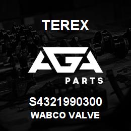 S4321990300 Terex WABCO VALVE | AGA Parts