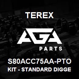 S80ACC75AA-PTO Terex KIT - STANDARD DIGGER BUCKET - 305MM | AGA Parts