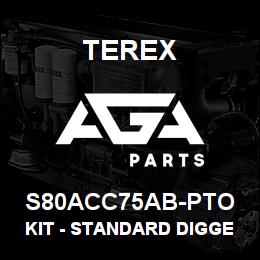 S80ACC75AB-PTO Terex KIT - STANDARD DIGGER BUCKET - 450MM | AGA Parts