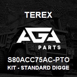 S80ACC75AC-PTO Terex KIT - STANDARD DIGGER BUCKET - 600MM | AGA Parts
