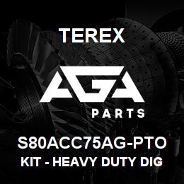 S80ACC75AG-PTO Terex KIT - HEAVY DUTY DIGGER BUCKET - 450MM | AGA Parts