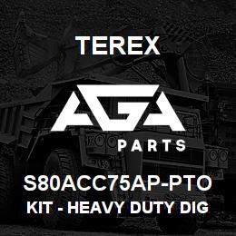 S80ACC75AP-PTO Terex KIT - HEAVY DUTY DIGGER BUCKET - 30 INCH | AGA Parts