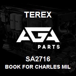 SA2716 Terex BOOK FOR CHARLES MILLER | AGA Parts