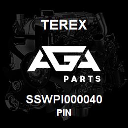 SSWPI000040 Terex PIN | AGA Parts