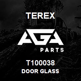 T100038 Terex DOOR GLASS | AGA Parts