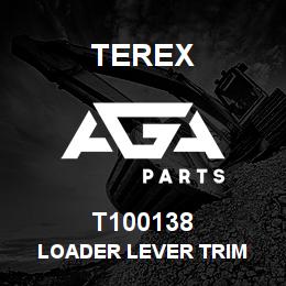 T100138 Terex LOADER LEVER TRIM | AGA Parts