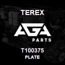T100375 Terex PLATE | AGA Parts