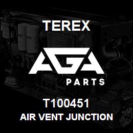 T100451 Terex AIR VENT JUNCTION | AGA Parts