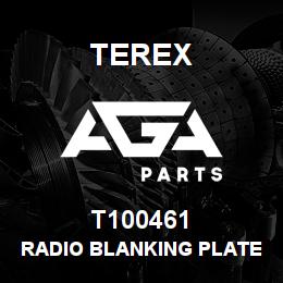 T100461 Terex RADIO BLANKING PLATE | AGA Parts
