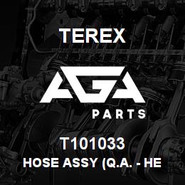 T101033 Terex HOSE ASSY (Q.A. - HEAD END) | AGA Parts