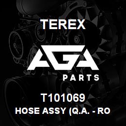 T101069 Terex HOSE ASSY (Q.A. - ROD END) | AGA Parts