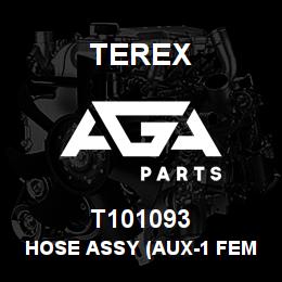 T101093 Terex HOSE ASSY (AUX-1 FEMALE) | AGA Parts