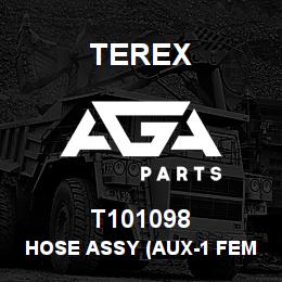 T101098 Terex HOSE ASSY (AUX-1 FEMALE) | AGA Parts