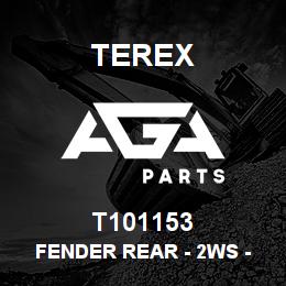 T101153 Terex FENDER REAR - 2WS - RH - BLACK | AGA Parts